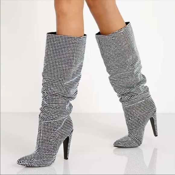 rhinestone embellished boots